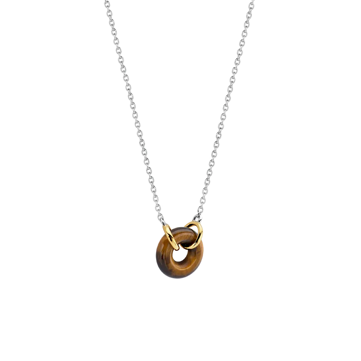 Ti Sento Tiger Eye Pendant Necklace