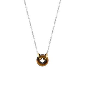 Ti Sento Tiger Eye Pendant Necklace