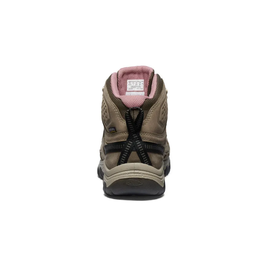 Women's Targhee IV Wide Waterproof Hiking Boot  |  Brindle/Nostalgia Rose